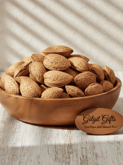 Desi Paper Shell Almonds No.1 – Premium Almonds from Gilgit, Easy-to-Shell & Nutritious