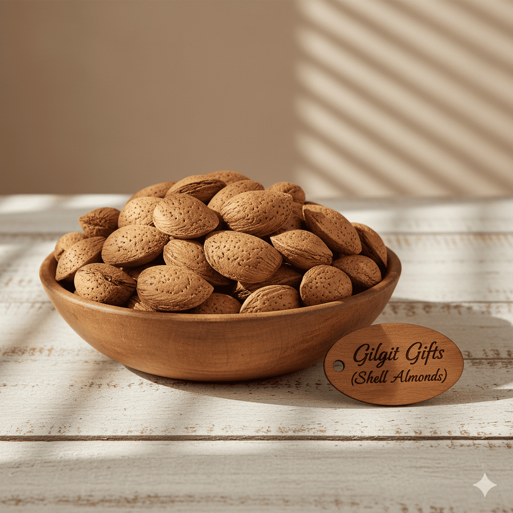 Shell Almonds – Fresh, Crunchy Almonds with Natural Shells from Gilgit